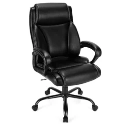 Costway 400 LBS Big & Tall Leather Office Chair Adjustable High Back Task Chair -Officezen Shop GUEST 00014289 0c7f 45c3 a024 952eba70db7d