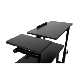 Black Rolling Sitting/Standing Desk With Side Storage - Mind Reader 13 Black Rolling Sitting/Standing Desk With Side Storage - Mind Reader -Officezen Shop GUEST 00be6942 3246 4aaf 8430 b3a4755ea7fc