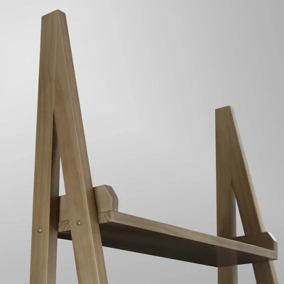 74" 5 Shelf Ladder Bookcase Alpine Gray - Flora Home 9 74" 5 Shelf Ladder Bookcase Alpine Gray - Flora Home - Image 9