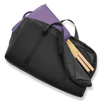 Saloniture Wood Folding Massage Stool With Carrying Case 4 Saloniture Wood Folding Massage Stool With Carrying Case - Image 4