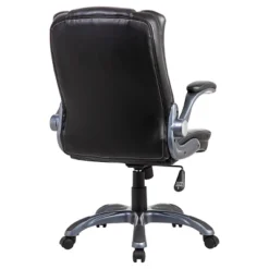 Medium Back Manager Chair With Flip-up Black - Techni Mobili -Officezen Shop GUEST 02956add c2eb 462f 8cf5 ec816fd7f7c6