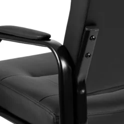 Flash Furniture Darwin Flash Fundamentals Black LeatherSoft Executive Reception Chair With Black Metal Frame -Officezen Shop GUEST 02ade431 17b3 4005 a12e 1ed7856b6872