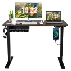 Costway 48'' Electric Standing Desk Height Adjustable W/ Control Panel & USB Port RusticWalnut 20 Costway 48'' Electric Standing Desk Height Adjustable W/ Control Panel & USB Port RusticWalnut -Officezen Shop GUEST 030f2482 c07d 41b6 960d 9e8ee7f2de13