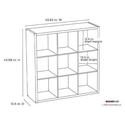 ClosetMaid 459000 Heavy Duty Decorative Bookcase Open Back 9-Cube Storage Organizer, Graphite Gray (2 Pack) 4 ClosetMaid 459000 Heavy Duty Decorative Bookcase Open Back 9-Cube Storage Organizer, Graphite Gray (2 Pack) - Image 4