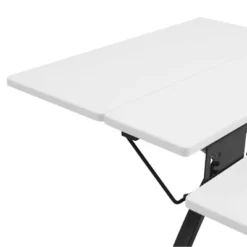 Comet Plus Sewing/Office Table With Fold Down Top, Height Adjustable Platform And Bottom Storage Shelf Black/White - Sew Ready -Officezen Shop GUEST 03f921e7 a2cf 4e81 aabf 5a8e0abafb27