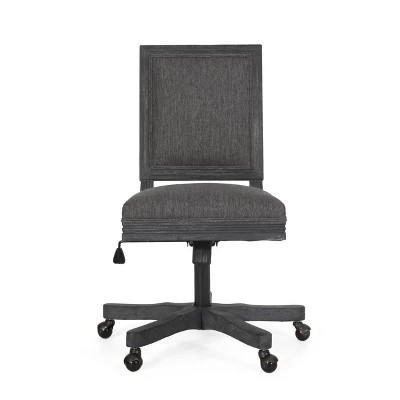 Sandine Rustic Upholstered Swivel Office Chair - Christopher Knight Home 12 Sandine Rustic Upholstered Swivel Office Chair - Christopher Knight Home - Image 12