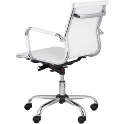 Studio 55D Modern Home Office Chair Swivel Tilt Low Back White Black Chrome Adjustable For Work Desk Home Office Computer -Officezen Shop GUEST 066482ce 051c 458c b18e 4bcb55ae7e25