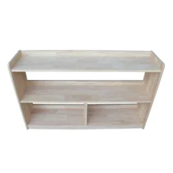 30" Abby Divided Bookshelf Unfinished - International Concepts -Officezen Shop GUEST 0d12aa16 adca 4a06 807f 82a923cd4678