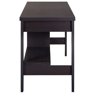 Folio Two Drawer Desk Black Espresso - CorLiving 3 Folio Two Drawer Desk Black Espresso - CorLiving - Image 3