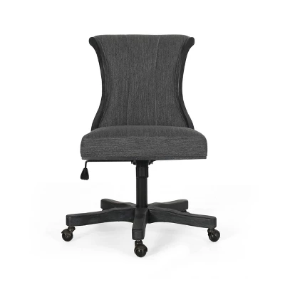 Coulee Contemporary Fabric Upholstered Roll Back Swivel Office Chair - Christopher Knight Home 13 Coulee Contemporary Fabric Upholstered Roll Back Swivel Office Chair - Christopher Knight Home - Image 13