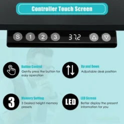 Costway 55''x28'' Electric Standing Desk Sit To Stand Workstation Dual Motor -Officezen Shop GUEST 145d71d4 e520 4fb4 9fb1 507232ee1f0a