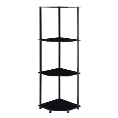 46.5" Designs2Go Classic Glass 4 Tier Corner Shelf - Breighton Home 4 46.5" Designs2Go Classic Glass 4 Tier Corner Shelf - Breighton Home - Image 4