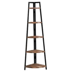 70" Free Standing 5 Tier Pyramid Corner Shelf - Danya B. 30 70" Free Standing 5 Tier Pyramid Corner Shelf - Danya B. -Officezen Shop GUEST 184e6dd2 4f28 49d0 939a 8f94ee5de38f