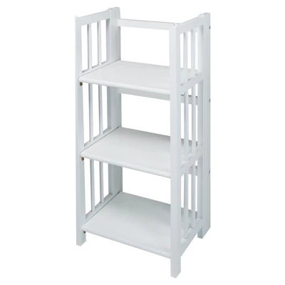 38" 3 Tier Folding Bookshelf - Flora Home 1 38" 3 Tier Folding Bookshelf - Flora Home