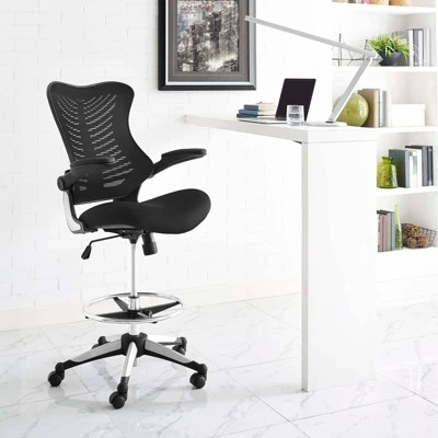 Charge Drafting Chair Black - Modway 4 Charge Drafting Chair Black - Modway - Image 4
