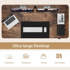 Tangkula 55" Electric Standing Desk Height Adjustable Home Office Table W/ Hook 18 Tangkula 55" Electric Standing Desk Height Adjustable Home Office Table W/ Hook -Officezen Shop GUEST 1e665430 d0a5 4b6f 9aac 0d0e3f6d24c1