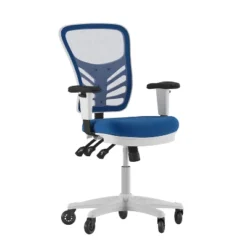 Flash Furniture Nicholas Mid-Back Multifunction Executive Swivel Ergonomic Office Chair With Adjustable Arms And Transparent Roller Wheels -Officezen Shop GUEST 1f3182a0 08ff 4014 ac53 fdea3705f07a