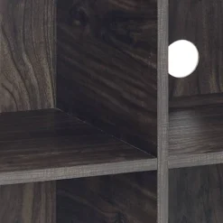 2pc Jacobsen Record Storage Cube Bookshelf Set Brown Ash - Crosley -Officezen Shop GUEST 1f7c8925 2d61 41d9 aad2 976f482b3977