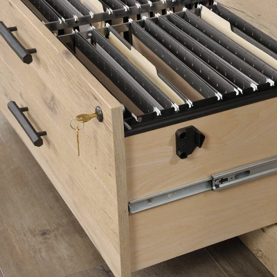 2 Drawer Aspen Post Lateral File Cabinet - Prime Oak - Sauder 6 2 Drawer Aspen Post Lateral File Cabinet - Prime Oak - Sauder - Image 6