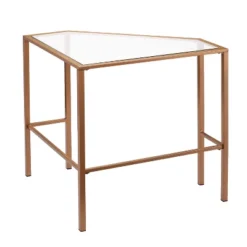 Keylon Metal/Glass Corner Desk Gold - Aiden Lane 9 Keylon Metal/Glass Corner Desk Gold - Aiden Lane -Officezen Shop GUEST 20ec6add 0463 4373 a1c8 e4b454db9916