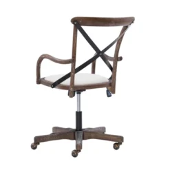 Carson Café Office Chair Gray - Linon -Officezen Shop GUEST 213d30dc 8b6d 4bcf 9609 f7338f2c6a43