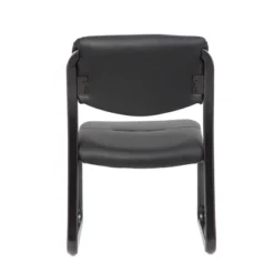 Armless Leather Sled Base Guest Chair Black - Boss Office Products 8 Armless Leather Sled Base Guest Chair Black - Boss Office Products -Officezen Shop GUEST 26e4e2ac 04c6 40c6 bde2 b6e99201fed2