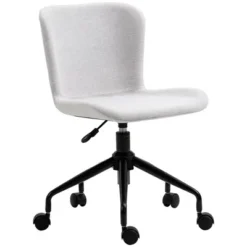 Vinsetto Home Office Chair, Swivel Task Chair With Adjustable Height And Armless Design For Small Space, Living Room, Bedroom, Light Gray 7 Vinsetto Home Office Chair, Swivel Task Chair With Adjustable Height And Armless Design For Small Space, Living Room, Bedroom, Light Gray -Officezen Shop GUEST 2b1bd0aa def1 42bf 96e1 12b957012b47