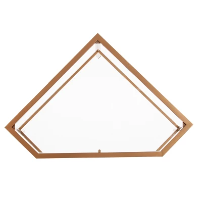 Keylon Metal/Glass Corner Desk Gold - Aiden Lane 5 Keylon Metal/Glass Corner Desk Gold - Aiden Lane - Image 5