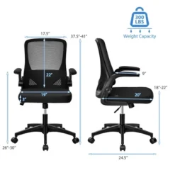Costway Mesh Office Chair Swivel Computer Desk Chair W/Foldable Backrest & Flip-Up Arms 11 Costway Mesh Office Chair Swivel Computer Desk Chair W/Foldable Backrest & Flip-Up Arms -Officezen Shop GUEST 2e1958f2 c476 4741 859a 89446645d9d9