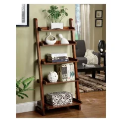 55" Claire 5 Shelf Ladder Bookcase Oak - HOMES: Inside + Out 9 55" Claire 5 Shelf Ladder Bookcase Oak - HOMES: Inside + Out -Officezen Shop GUEST 32f210c2 63a9 4e70 b356 5d84ca4d4eb5