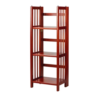 38" 3 Tier Folding Bookshelf - Flora Home 11 38" 3 Tier Folding Bookshelf - Flora Home - Image 11