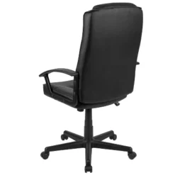 Flash Furniture Biscayne Flash Fundamentals High Back Black LeatherSoft-Padded Task Office Chair With Arms -Officezen Shop GUEST 37bf3b5d 80c5 4f98 a28f 31ac559767ea