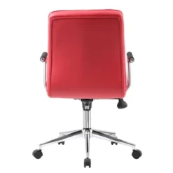 Modern Office Chair With Chrome Arms Red - Boss Office Products -Officezen Shop GUEST 37c9a36c 17b6 419c bbc0 31b4525d48b9