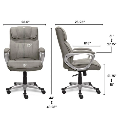Serta Fabric Executive Chair 3 Serta Fabric Executive Chair - Image 3