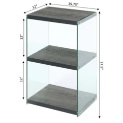 27.75" SoHo 3 Tier Tower Bookcase - Breighton Home 9 27.75" SoHo 3 Tier Tower Bookcase - Breighton Home -Officezen Shop GUEST 3869c26e a4c5 4329 9c24 7aad72e78ae9