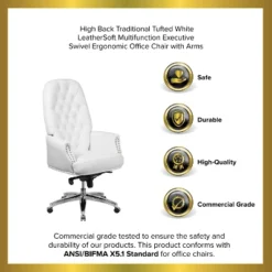 Emma And Oliver High Back Traditional Button Tufted Multifunction Swivel Ergonomic Office Chair 23 Emma And Oliver High Back Traditional Button Tufted Multifunction Swivel Ergonomic Office Chair -Officezen Shop GUEST 3b70dff7 5271 45ab b2f3 d7681110b51c
