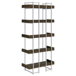 70.25" Angelica 5 Shelf Bookcase Walnut - Coaster 13 70.25" Angelica 5 Shelf Bookcase Walnut - Coaster -Officezen Shop GUEST 405d877f c809 4a55 948d 9e50f136702b