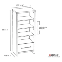 ClosetMaid 165100 Decorative Storage Tower Bookcase With Drawer, White (2 Pack) 7 ClosetMaid 165100 Decorative Storage Tower Bookcase With Drawer, White (2 Pack) -Officezen Shop GUEST 40999d15 e63a 4ef8 a42e 9bd9ca0d7d14