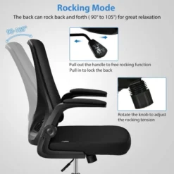 Costway Mesh Office Chair Swivel Computer Desk Chair W/Foldable Backrest & Flip-Up Arms 13 Costway Mesh Office Chair Swivel Computer Desk Chair W/Foldable Backrest & Flip-Up Arms -Officezen Shop GUEST 434ccf34 bbdd 4180 aeae a87b0fad7647