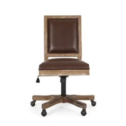 Sandine Rustic Upholstered Swivel Office Chair - Christopher Knight Home 27 Sandine Rustic Upholstered Swivel Office Chair - Christopher Knight Home -Officezen Shop GUEST 45505530 5c12 44e6 902f 4926db223fd8