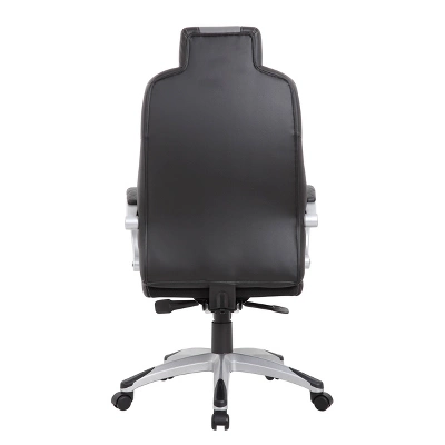 Executive Hinged Armchair Black/Gray - Boss Office Products 2 Executive Hinged Armchair Black/Gray - Boss Office Products - Image 2