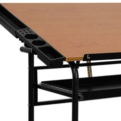 Emma And Oliver Adjustable Drawing And Drafting Table With Dual Wheel Casters -Officezen Shop GUEST 4af776da e99a 41e8 b91a 5a5c2db7e319