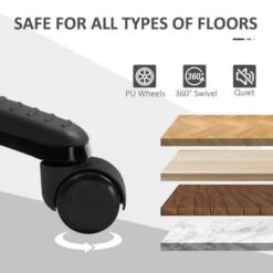 Vinsetto Ergonomic Home Office Chair Desk Computer Chair With 360° Swivel, Adjustable Height, Linen Fabric, Padded Armrests And Headrest, Gray 10 Vinsetto Ergonomic Home Office Chair Desk Computer Chair With 360° Swivel, Adjustable Height, Linen Fabric, Padded Armrests And Headrest, Gray -Officezen Shop GUEST 4b962547 8971 4a37 bb87 8604c6742346