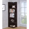 71" Modern 6 Shelf Corner Bookcase Cappuccino - Coaster
