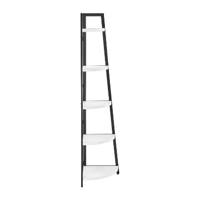 70" Free Standing 5 Tier Pyramid Corner Shelf - Danya B. 11 70" Free Standing 5 Tier Pyramid Corner Shelf - Danya B. - Image 11