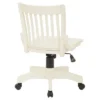 Armless Wood Banker's Chair Antique White - OSP Home Furnishings