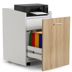 Costway File Cabinet With 2 Drawers Mobile Filing Cabinet W/Wheel For Letter Size -Officezen Shop GUEST 5a37d1dc dddc 4429 898f 57d42f40663c