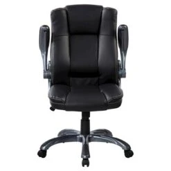 Medium Back Manager Chair With Flip-up Black - Techni Mobili -Officezen Shop GUEST 5a9d14e8 0cd9 43d9 9a19 df9d53d22c9f