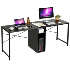 Costway 2 Person Computer Desk Double Workstation Office Desk W/ Storage Rustic Brown Black/Brown 20 Costway 2 Person Computer Desk Double Workstation Office Desk W/ Storage Rustic Brown Black/Brown -Officezen Shop GUEST 5d355baf 1a17 4ef6 a1e2 9dc05b86f2b8