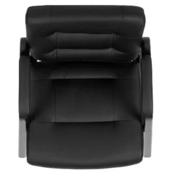 Flash Furniture Darwin Flash Fundamentals Black LeatherSoft Executive Reception Chair With Black Metal Frame -Officezen Shop GUEST 5e2b2593 0955 4f5d bdf0 419f1b001129